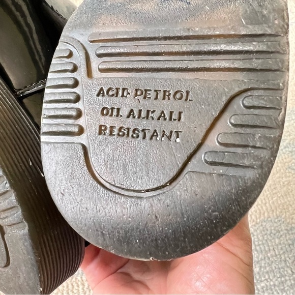 DR MARTENS FLORA PATENT LEATHER CHELSEA BOOTS SIZE 7 - Picture 5 of 15